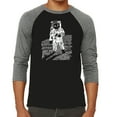 thumbnail image 1 of LA Pop Art Men's Raglan Word Art T-Shirt - ASTRONAUT, 1 of 2