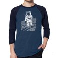 thumbnail image 1 of LA Pop Art Men's Raglan Word Art T-Shirt - ASTRONAUT, 1 of 2