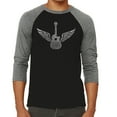 thumbnail image 1 of LA Pop Art Men's Raglan Word Art T-Shirt - Amazing Grace, 1 of 2