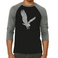 thumbnail image 1 of LA Pop Art Men's Raglan Word Art T-Shirt - Eagle, 1 of 2