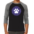 thumbnail image 1 of LA Pop Art Men's Raglan Word Art T-Shirt - Gandhi's Quote on Animal Treatment, 1 of 2