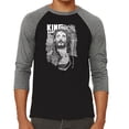 thumbnail image 1 of LA Pop Art Men's Raglan Word Art T-Shirt - JESUS, 1 of 2