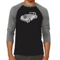thumbnail image 1 of LA Pop Art Men's Raglan Word Art T-Shirt - Mobsters, 1 of 2