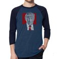 thumbnail image 1 of LA Pop Art Men's Raglan Word Art T-Shirt - TRUMP 2016 - Make America Great Again, 1 of 2