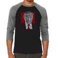 thumbnail image 1 of LA Pop Art Men's Raglan Word Art T-Shirt - TRUMP 2016 - Make America Great Again, 1 of 2