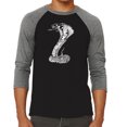 thumbnail image 1 of LA Pop Art Men's Raglan Word Art T-Shirt - Tyles of Snakes, 1 of 2