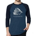 thumbnail image 1 of LA Pop Art Men's Raglan Word Art T-Shirt - Yosemite, 1 of 2