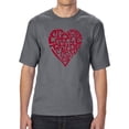 thumbnail image 1 of LA Pop Art Men's Tall and Long Word Art T-shirt - Crazy Little Thing Called Love, 1 of 2