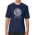 thumbnail image 1 of LA Pop Art Men's Tall and Long Word Art T-shirt - Disco Ball, 1 of 2
