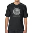 thumbnail image 1 of LA Pop Art Men's Tall and Long Word Art T-shirt - Disco Ball, 1 of 2