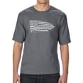 thumbnail image 1 of LA Pop Art Men's Tall and Long Word Art T-shirt - Pledge of Allegiance Flag, 1 of 2