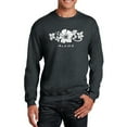thumbnail image 1 of LA Pop Art Men's Word Art Crewneck Sweatshirt - ALOHA, 1 of 2