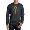 thumbnail image 1 of LA Pop Art Men's Word Art Crewneck Sweatshirt - ANKH, 1 of 2