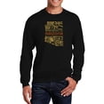 thumbnail image 1 of LA Pop Art Men's Word Art Crewneck Sweatshirt - Az Pics, 1 of 2