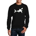 thumbnail image 1 of LA Pop Art Men's Word Art Crewneck Sweatshirt - BITE ME, 1 of 2