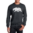 thumbnail image 1 of LA Pop Art Men's Word Art Crewneck Sweatshirt - California Bear, 1 of 2