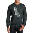 thumbnail image 1 of LA Pop Art Men's Word Art Crewneck Sweatshirt - California State, 1 of 2