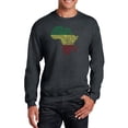 thumbnail image 1 of LA Pop Art Men's Word Art Crewneck Sweatshirt - Countries in Africa, 1 of 1