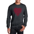thumbnail image 1 of LA Pop Art Men's Word Art Crewneck Sweatshirt - Crazy Little Thing Called Love, 1 of 2