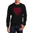 thumbnail image 1 of LA Pop Art Men's Word Art Crewneck Sweatshirt - Crazy Little Thing Called Love, 1 of 2