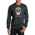 thumbnail image 1 of LA Pop Art Men's Word Art Crewneck Sweatshirt - Dia De Los Muertos, 1 of 1