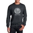 thumbnail image 1 of LA Pop Art Men's Word Art Crewneck Sweatshirt - Disco Ball, 1 of 2