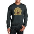 thumbnail image 1 of LA Pop Art Men's Word Art Crewneck Sweatshirt - Dog, 1 of 2
