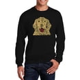 thumbnail image 1 of LA Pop Art Men's Word Art Crewneck Sweatshirt - Dog, 1 of 2