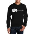 thumbnail image 1 of LA Pop Art Men's Word Art Crewneck Sweatshirt - Don't Stop Believin', 1 of 2
