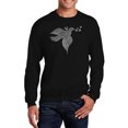 thumbnail image 1 of LA Pop Art Men's Word Art Crewneck Sweatshirt - Dove, 1 of 2