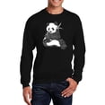 thumbnail image 1 of LA Pop Art Men's Word Art Crewneck Sweatshirt - ENDANGERED SPECIES, 1 of 2