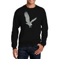 thumbnail image 1 of LA Pop Art Men's Word Art Crewneck Sweatshirt - Eagle, 1 of 2