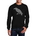 thumbnail image 1 of LA Pop Art Men's Word Art Crewneck Sweatshirt - Edgar Allen Poe's The Raven, 1 of 2