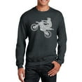 thumbnail image 1 of LA Pop Art Men's Word Art Crewneck Sweatshirt - Freestyle Motocross - FMX, 1 of 2