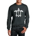 thumbnail image 1 of LA Pop Art Men's Word Art Crewneck Sweatshirt - Honu Turtle - Hawaiian Islands, 1 of 2