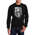 thumbnail image 1 of LA Pop Art Men's Word Art Crewneck Sweatshirt - JESUS, 1 of 2