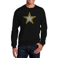 thumbnail image 1 of LA Pop Art Men's Word Art Crewneck Sweatshirt - LYRICS TO THE ARMY SONG, 1 of 2