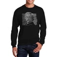 thumbnail image 1 of LA Pop Art Men's Word Art Crewneck Sweatshirt - Mark Twain, 1 of 2