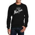 thumbnail image 1 of LA Pop Art Men's Word Art Crewneck Sweatshirt - Martini, 1 of 2