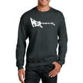 thumbnail image 1 of LA Pop Art Men's Word Art Crewneck Sweatshirt - Metal Head, 1 of 2