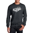 thumbnail image 1 of LA Pop Art Men's Word Art Crewneck Sweatshirt - Mobsters, 1 of 2