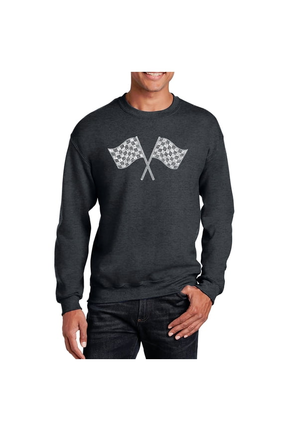 Men's Word Art Crewneck Sweatshirt - NASCAR NATIONAL SERIES RACE TRACKS