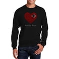 thumbnail image 1 of LA Pop Art Men's Word Art Crewneck Sweatshirt - Nurses Rock, 1 of 2
