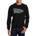 thumbnail image 1 of LA Pop Art Men's Word Art Crewneck Sweatshirt - Pledge of Allegiance Flag, 1 of 2