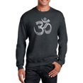 thumbnail image 1 of LA Pop Art Men's Word Art Crewneck Sweatshirt - Poses OM, 1 of 2