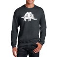 thumbnail image 1 of LA Pop Art Men's Word Art Crewneck Sweatshirt - STEGOSAURUS, 1 of 2