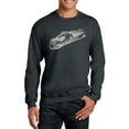 thumbnail image 1 of LA Pop Art Men's Word Art Crewneck Sweatshirt - Ski, 1 of 1