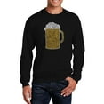 thumbnail image 1 of LA Pop Art Men's Word Art Crewneck Sweatshirt - Slang Terms for Being Wasted, 1 of 2