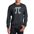 thumbnail image 1 of LA Pop Art Men's Word Art Crewneck Sweatshirt - THE FIRST 100 DIGITS OF PI, 1 of 2
