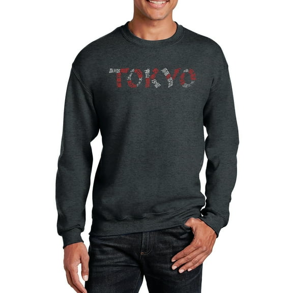 LA Pop Art Men's Word Art Crewneck Sweatshirt - THE NEIGHBORHOODS OF TOKYO